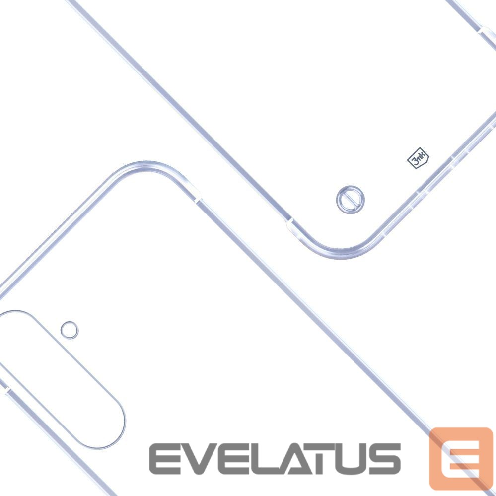 Back panel cover 3MK 3mk Just20g Clear Case for Samsung Galaxy S25 - transparent