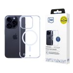 Back panel cover 3MK  3mk Just20g MagCase for iPhone 15 Pro - transparent 