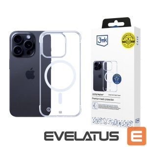 Back panel cover 3MK  3mk Just20g MagCase for iPhone 15 Pro - transparent 
