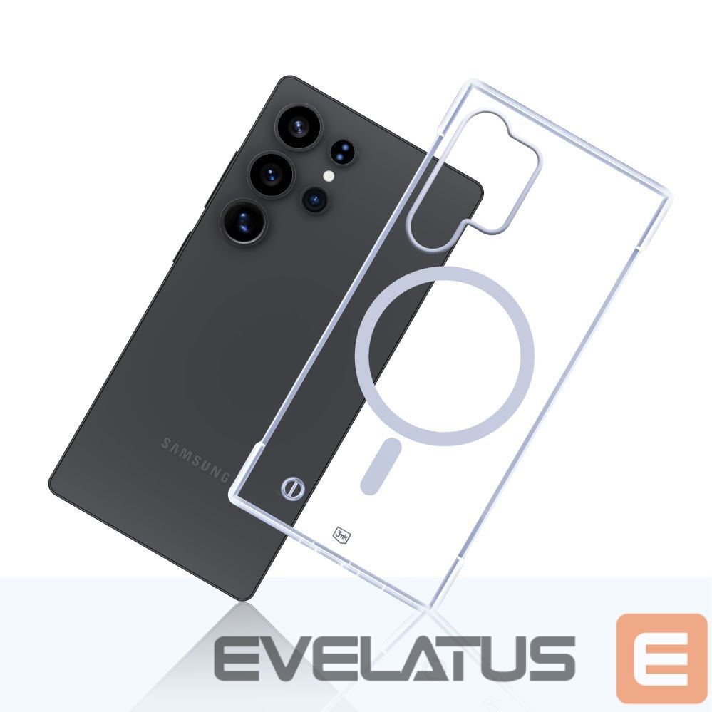 Back panel cover 3MK 3mk Just20g MagCase for Samsung Galaxy S25 Ultra - Transparent