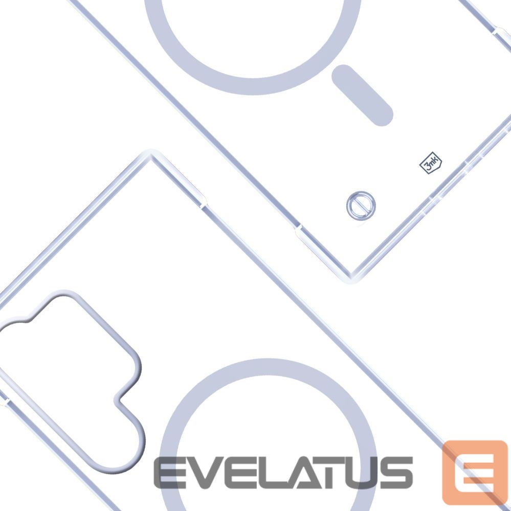 Back panel cover 3MK 3mk Just20g MagCase for Samsung Galaxy S25 Ultra - Transparent