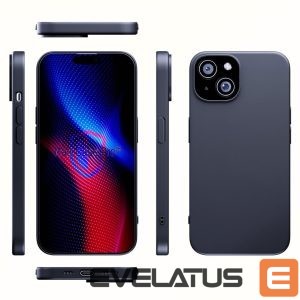 Back panel cover 3MK  3mk Matt Case Pro for Apple iPhone 15 - matte black 