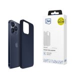 Back panel cover 3MK  3mk Silicone Case for iPhone 15 Pro Max - Navy Blue 
