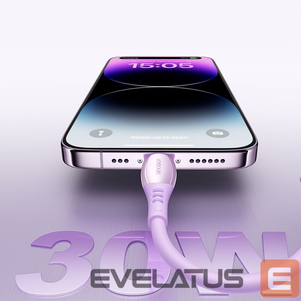 Cable Joyroom Joyroom S-A59 Vibrant Series 30W USB-C - Lightning cable 1.2m - purple