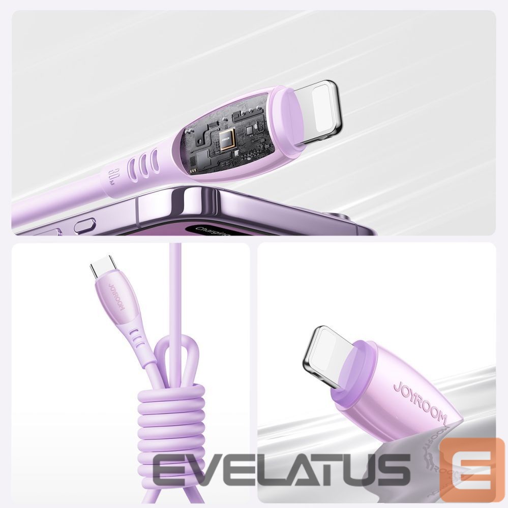Cable Joyroom Joyroom S-A59 Vibrant Series 30W USB-C - Lightning cable 1.2m - purple