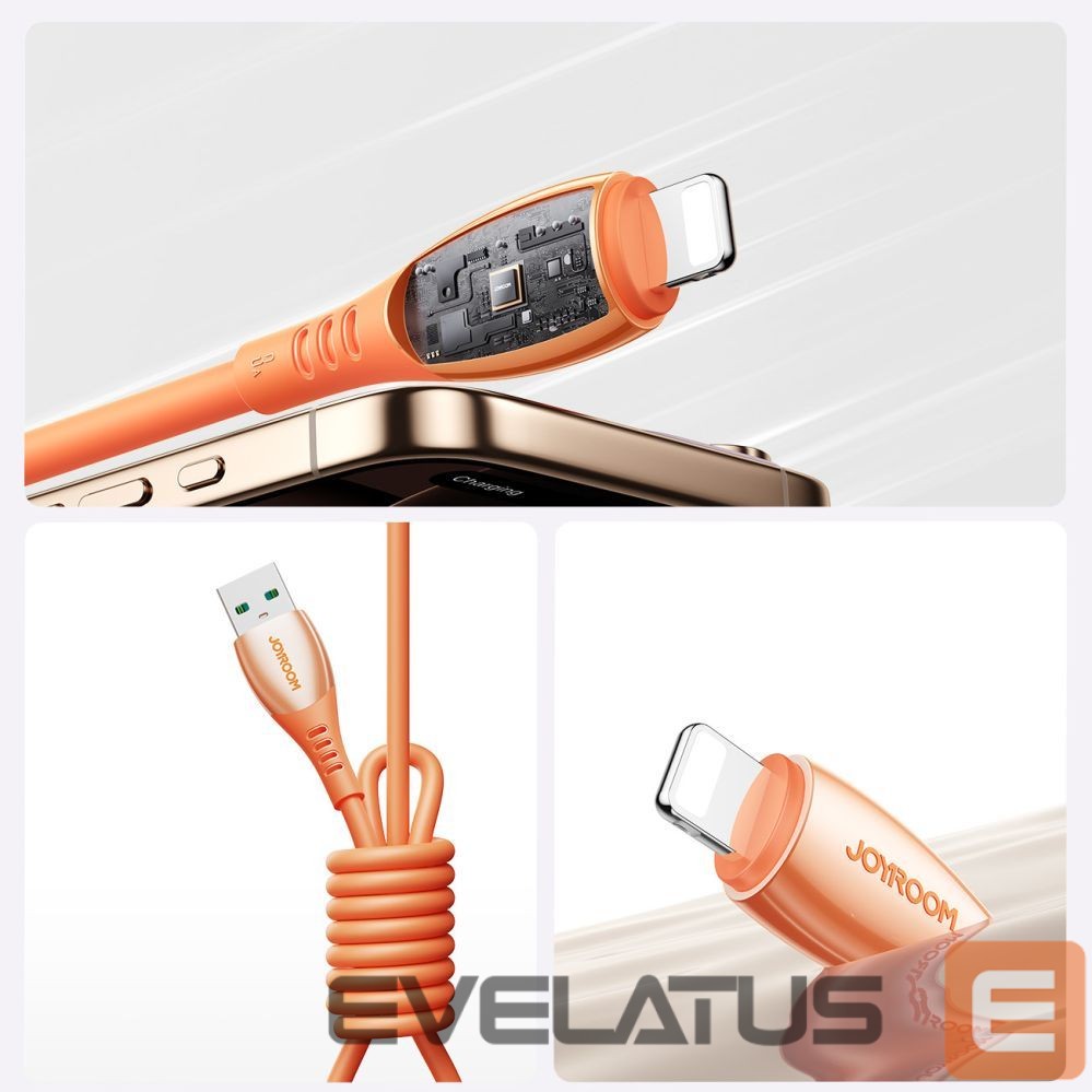 Cable Joyroom Joyroom S-A59 Vibrant Series 3A USB-A - Lightning cable 1.2m - orange