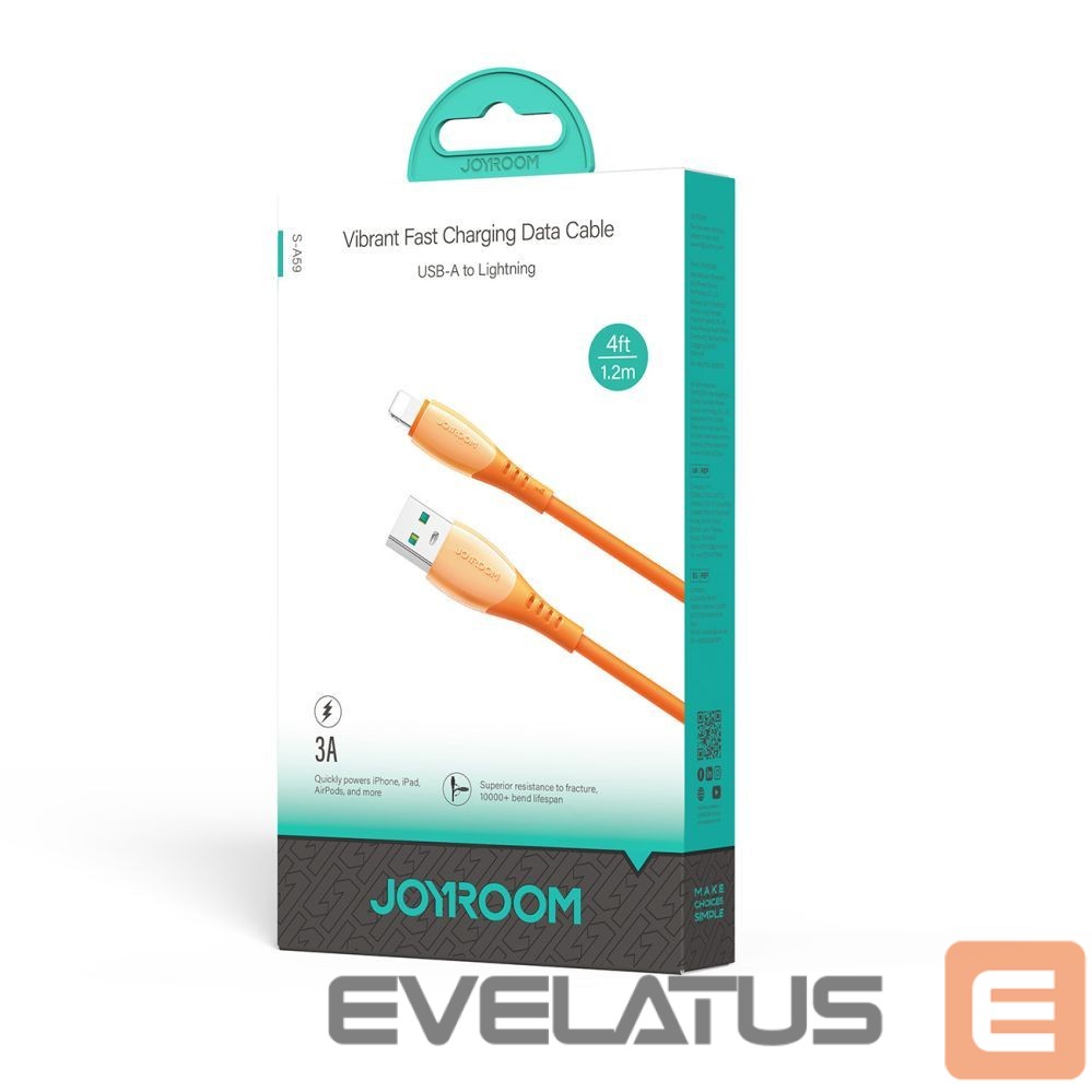 Cable Joyroom Joyroom S-A59 Vibrant Series 3A USB-A - Lightning cable 1.2m - orange