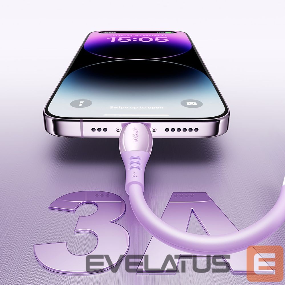 Cable Joyroom Joyroom S-A59 Vibrant Series 3A USB-A - Lightning cable 1.2m - purple