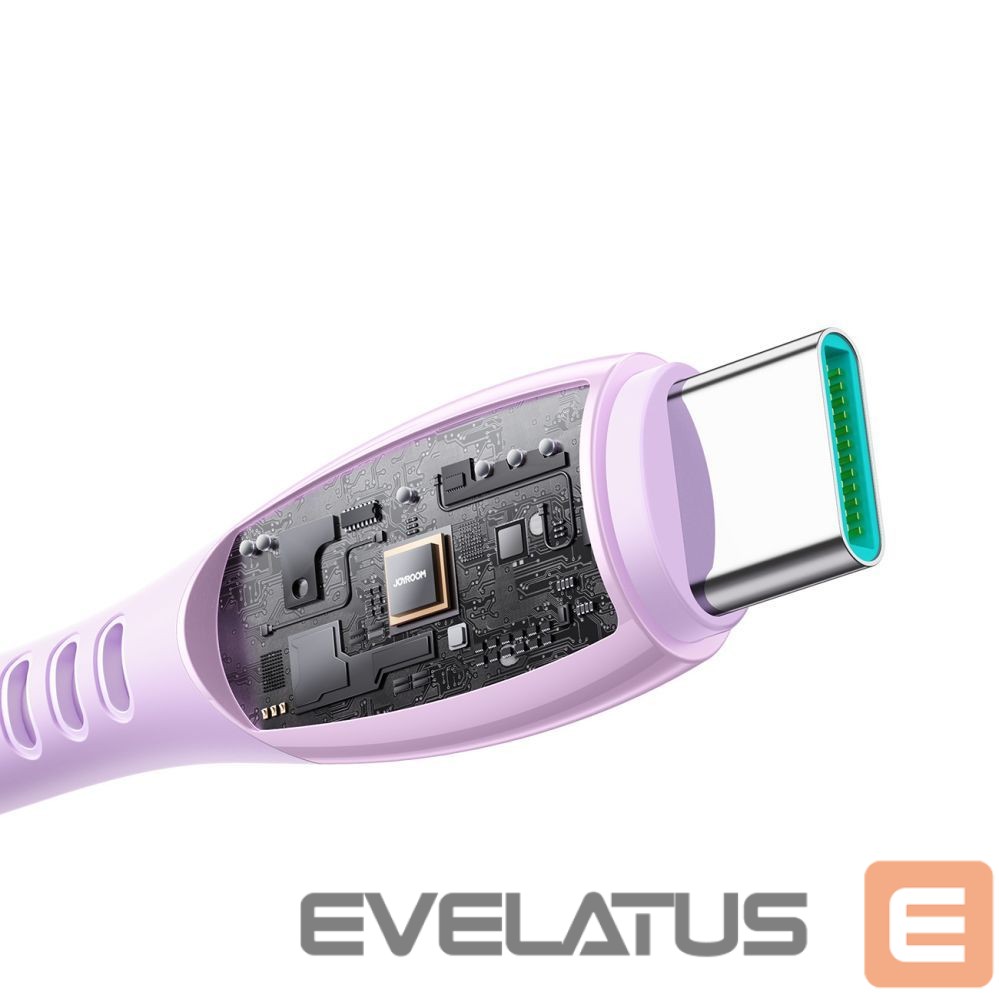 Cable Joyroom Joyroom S-A59 Vibrant Series 3A USB-A - USB-C Cable 1.2m - Purple