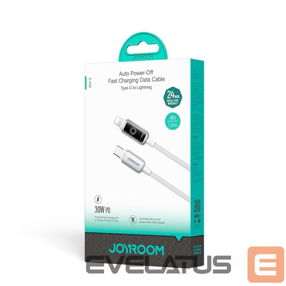 Cable Joyroom Joyroom S-A55 StarFlight 30W USB-C - Lightning cable 1.2m - white