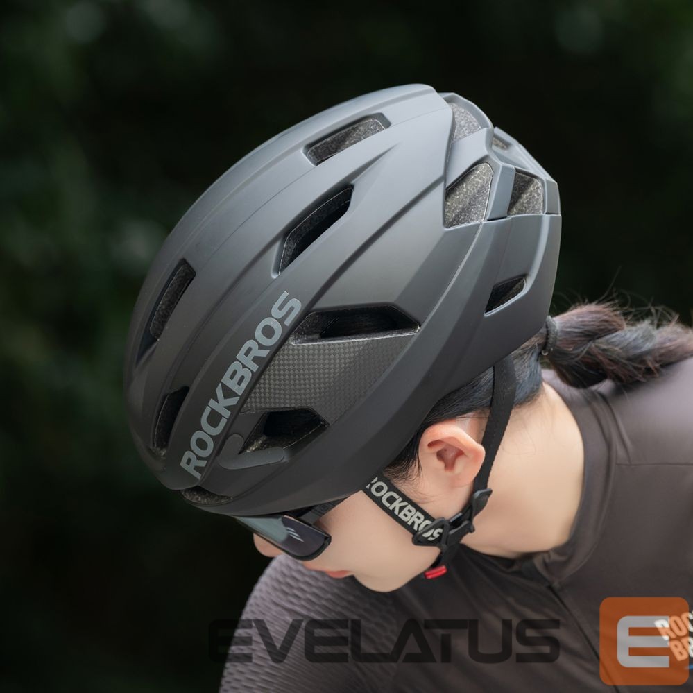 Bicycle accessory Rockbros Rockbros LK-15 Carbon Fiber Bike Helmet 58-62cm - Black