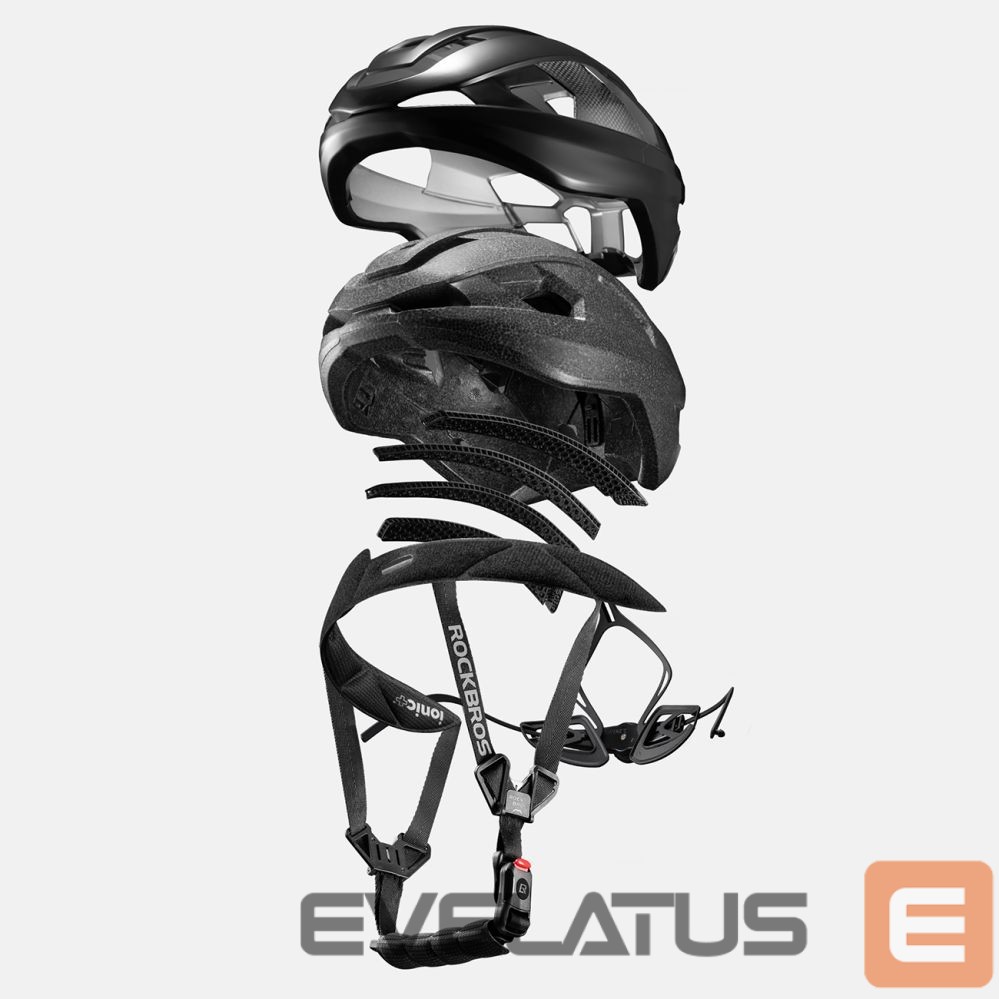 Bicycle accessory Rockbros Rockbros LK-15 Carbon Fiber Bike Helmet 58-62cm - Black