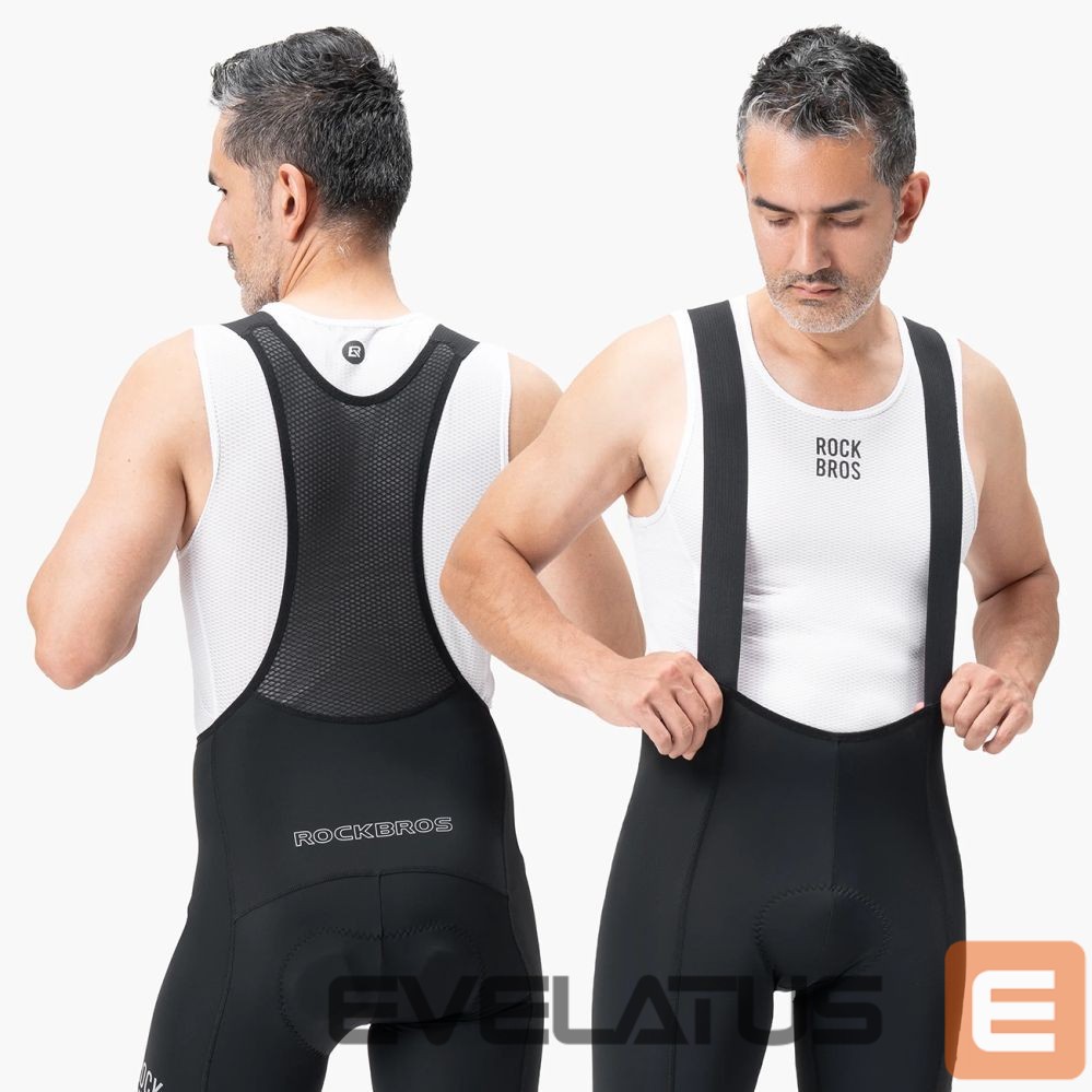 Bicycle accessory Rockbros Rockbros 200021 Long Cycling Bib Shorts with Pad Size S - Black