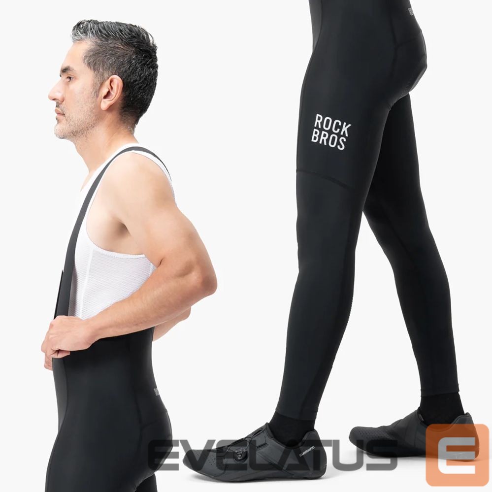 Bicycle accessory Rockbros Rockbros 200021 Long Cycling Bib Shorts with Pad Size S - Black