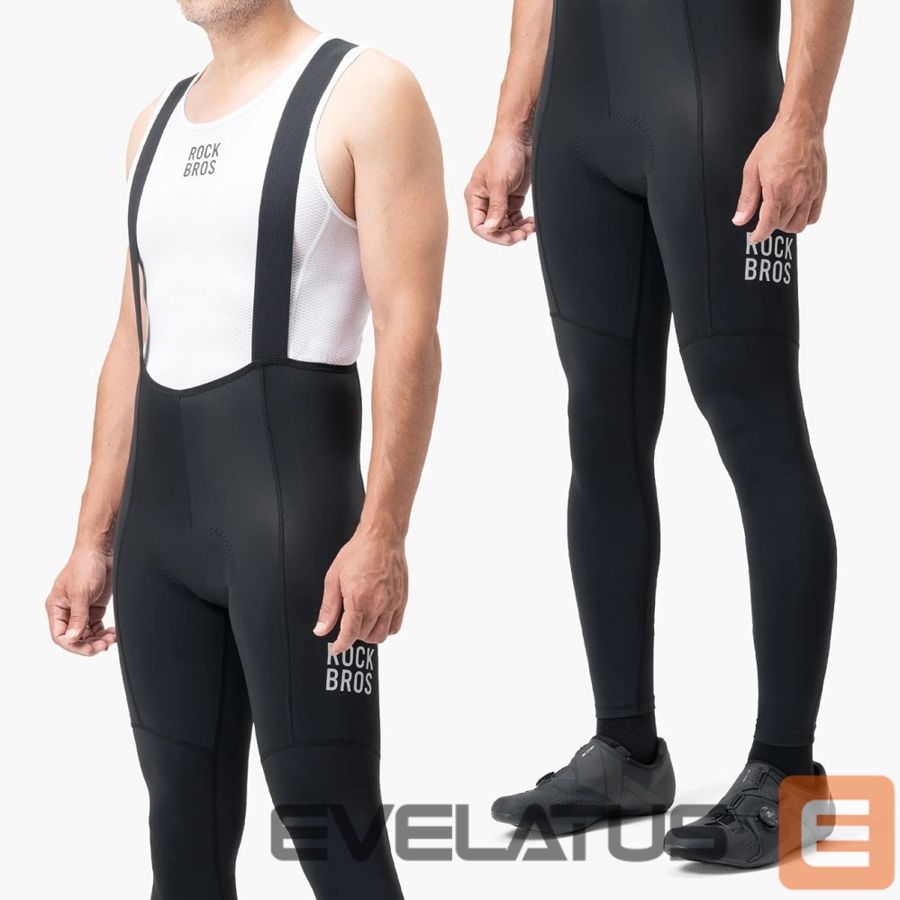 Bicycle accessory Rockbros Rockbros 200021 Long Cycling Bib Shorts with Pad Size XL - Black