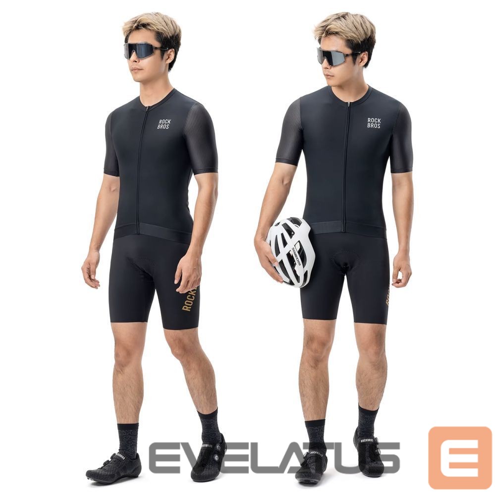 Bicycle accessory Rockbros Rockbros 15200025 Short Sleeve Cycling Jersey Size L - Black