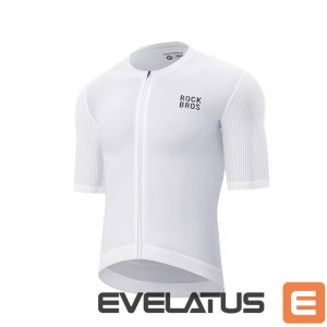 Bicycle accessory Rockbros  Rockbros 15200025 Short Sleeve Cycling Jersey Size XXL - White 