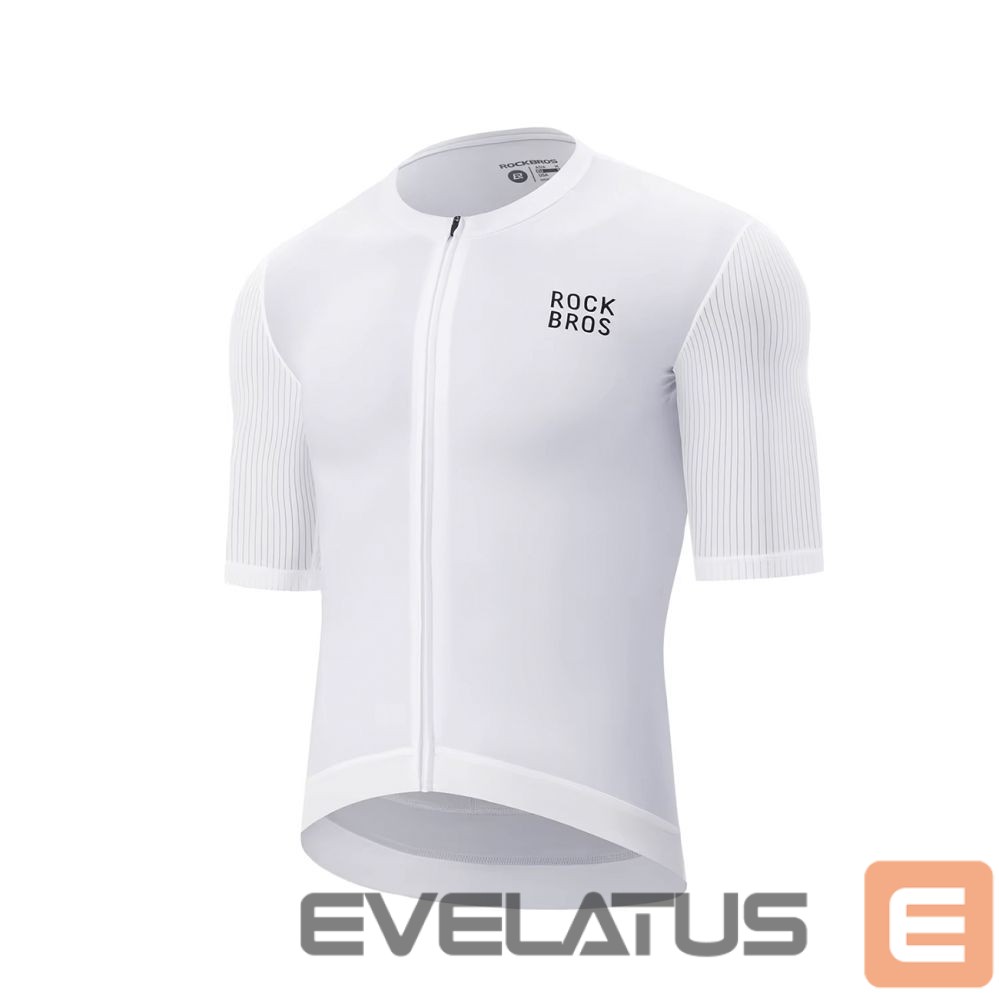 Bicycle accessory Rockbros Rockbros 15200025 Short Sleeve Cycling Jersey Size XXXL - White