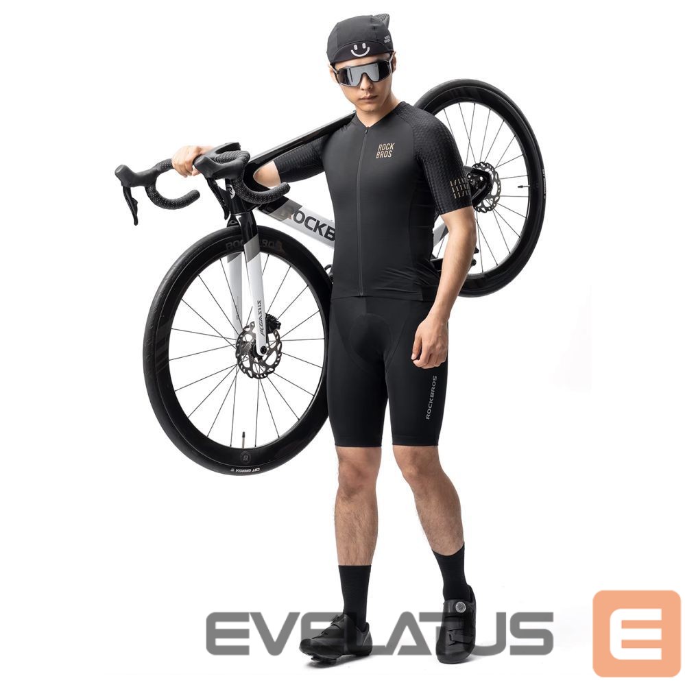 Bicycle accessory Rockbros Rockbros YDDX011 Diamond Short Sleeve Cycling Jersey Size XS - Black