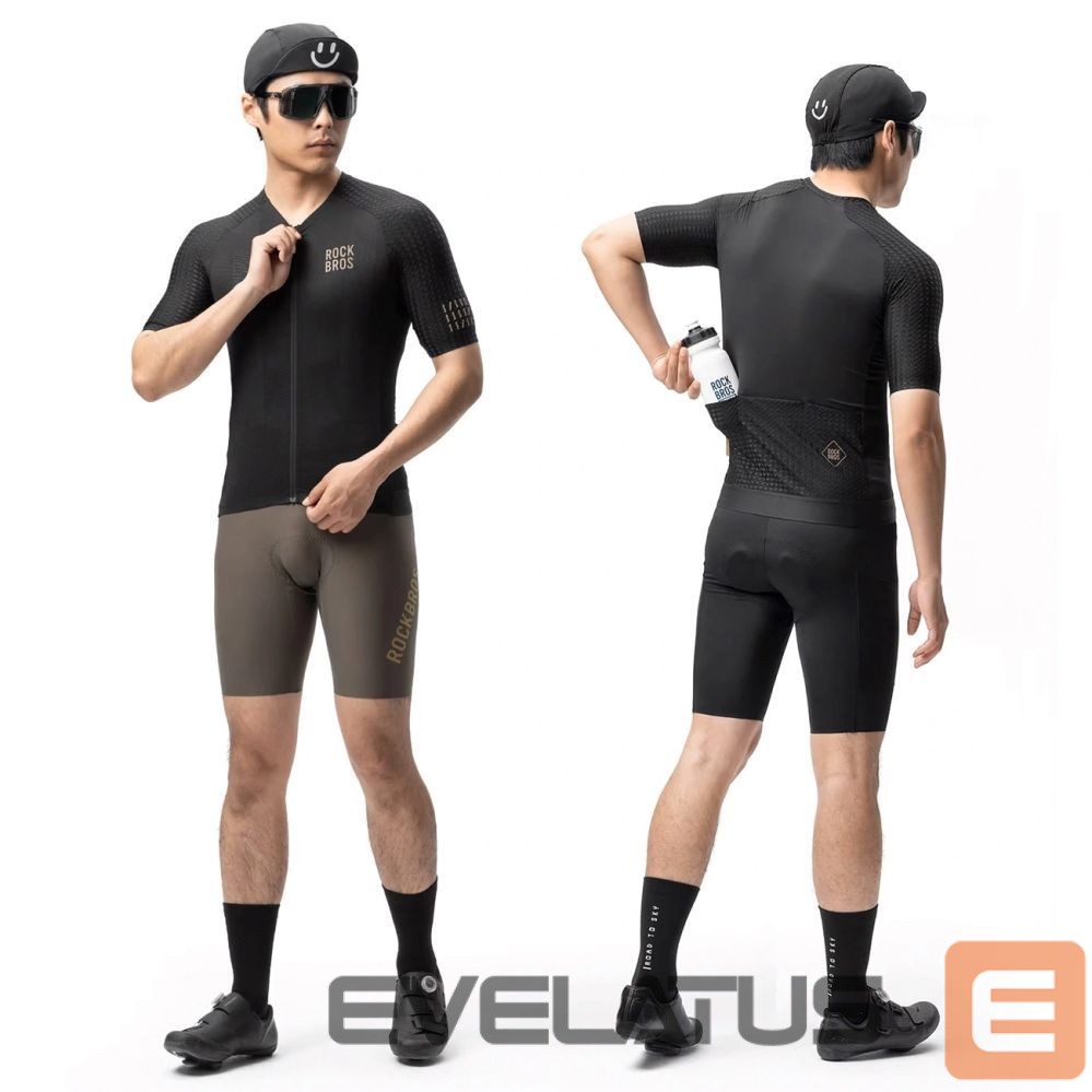 Bicycle accessory Rockbros Rockbros YDDX011 Diamond Short Sleeve Cycling Jersey Size L - Black