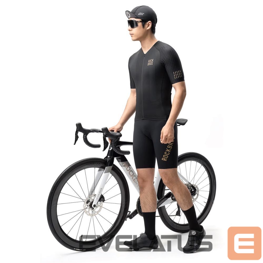 Bicycle accessory Rockbros Rockbros YDDX011 Diamond Short Sleeve Cycling Jersey Size L - Black