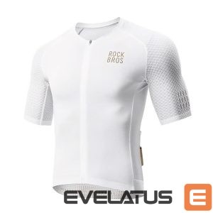 Bicycle accessory Rockbros  Rockbros YDDX011 Diamond Short Sleeve Cycling Jersey Size M - White 
