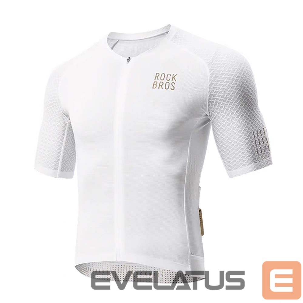 Bicycle accessory Rockbros Rockbros YDDX011 Diamond Short Sleeve Cycling Jersey Size M - White