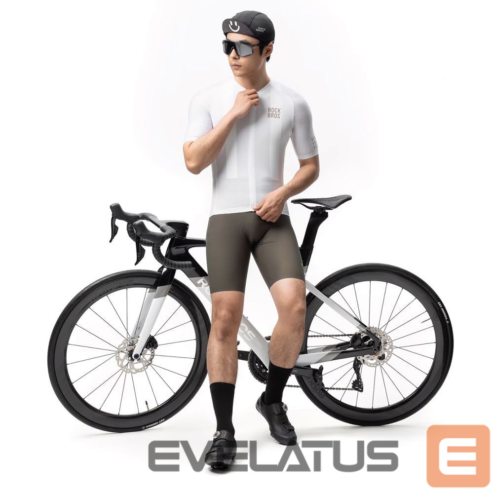 Bicycle accessory Rockbros Rockbros YDDX011 Diamond Short Sleeve Cycling Jersey Size M - White