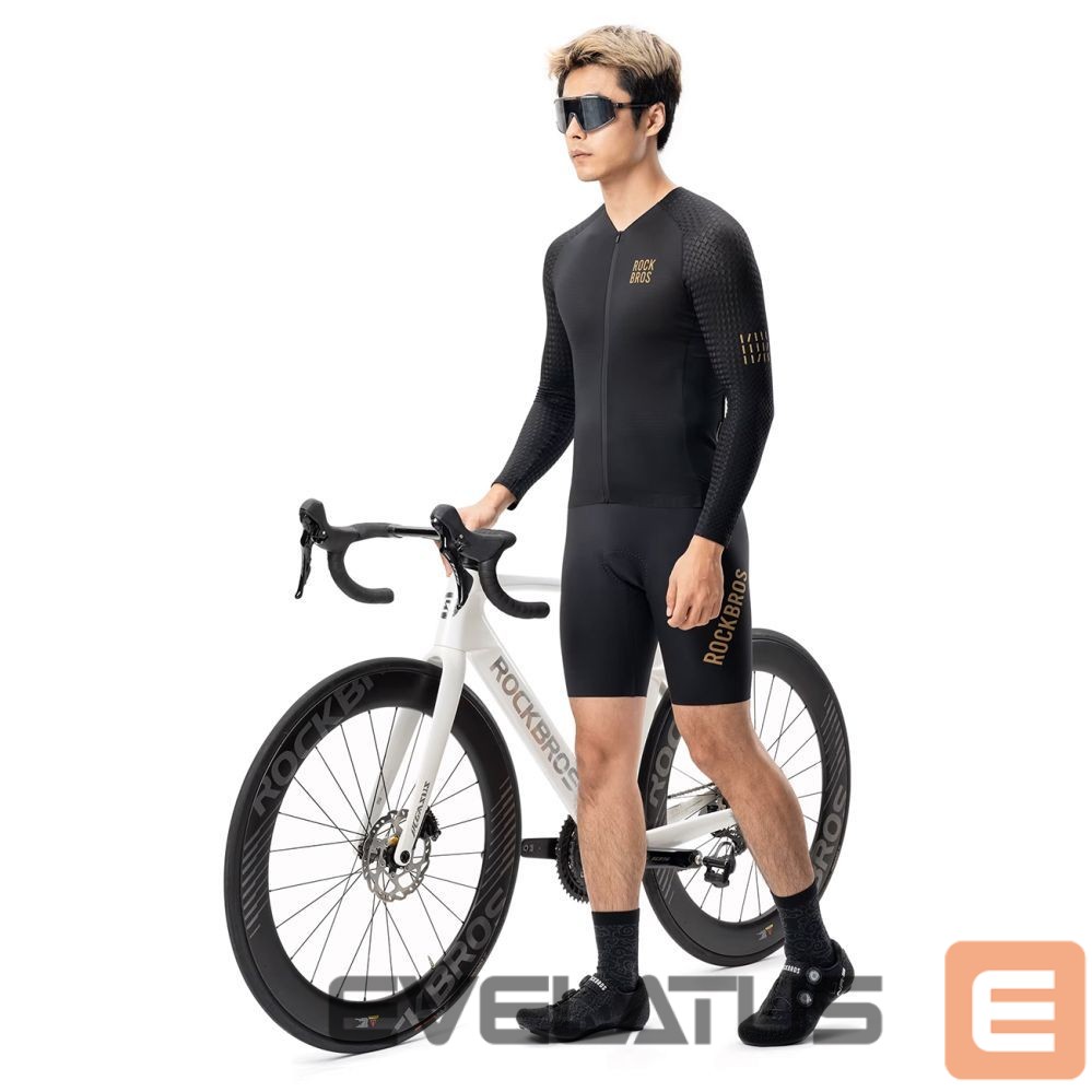 Bicycle accessory Rockbros Rockbros YDCX008 Diamond Long Sleeve Cycling Jersey Size S - Black