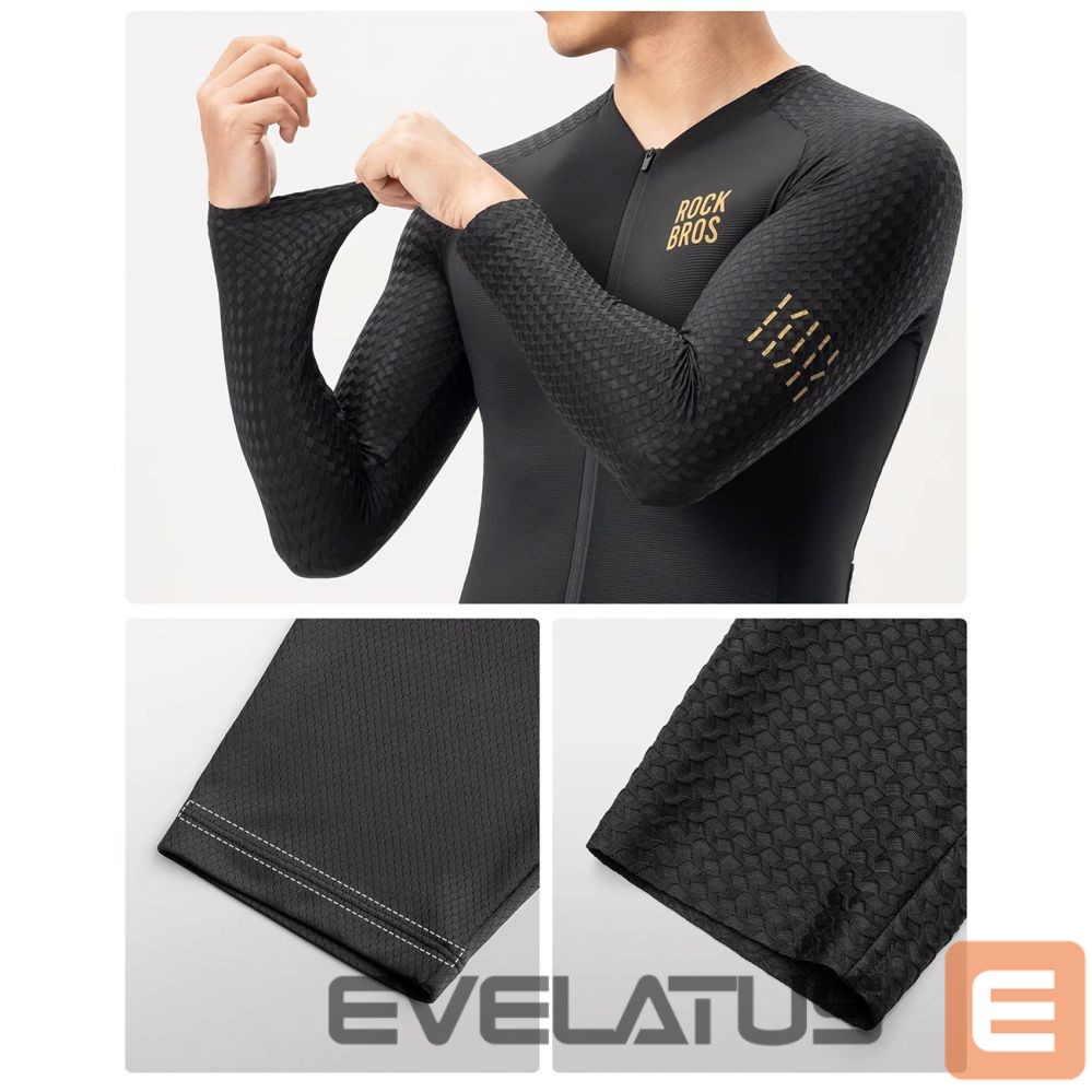 Bicycle accessory Rockbros Rockbros YDCX008 Diamond Long Sleeve Cycling Jersey Size S - Black
