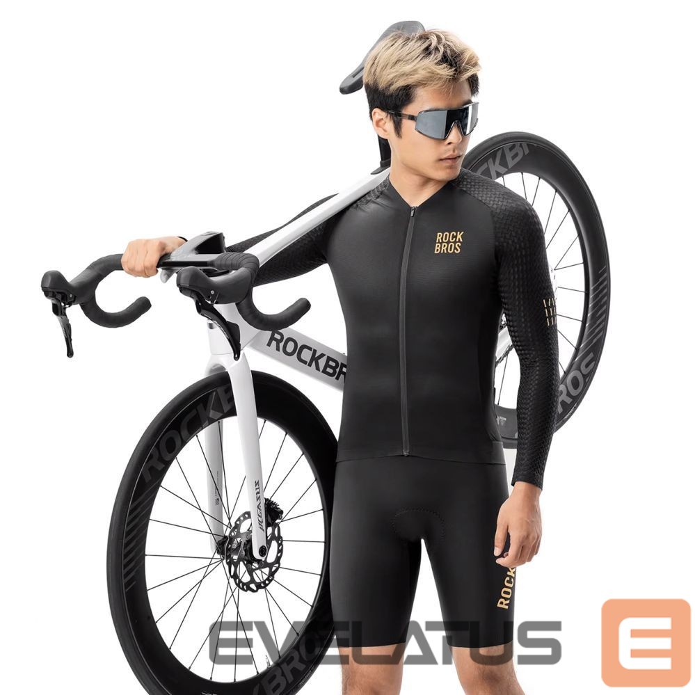 Bicycle accessory Rockbros Rockbros YDCX008 Diamond Long Sleeve Cycling Jersey Size S - Black