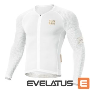 Bicycle accessory Rockbros  Rockbros YDCX008 Diamond Long Sleeve Cycling Jersey Size XXL - White 