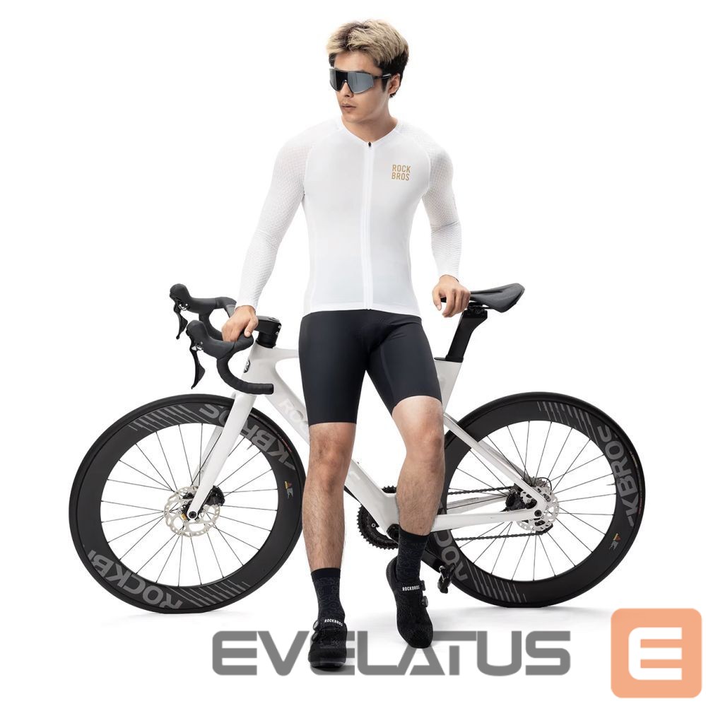 Bicycle accessory Rockbros Rockbros YDCX008 Diamond Long Sleeve Cycling Jersey Size XXL - White