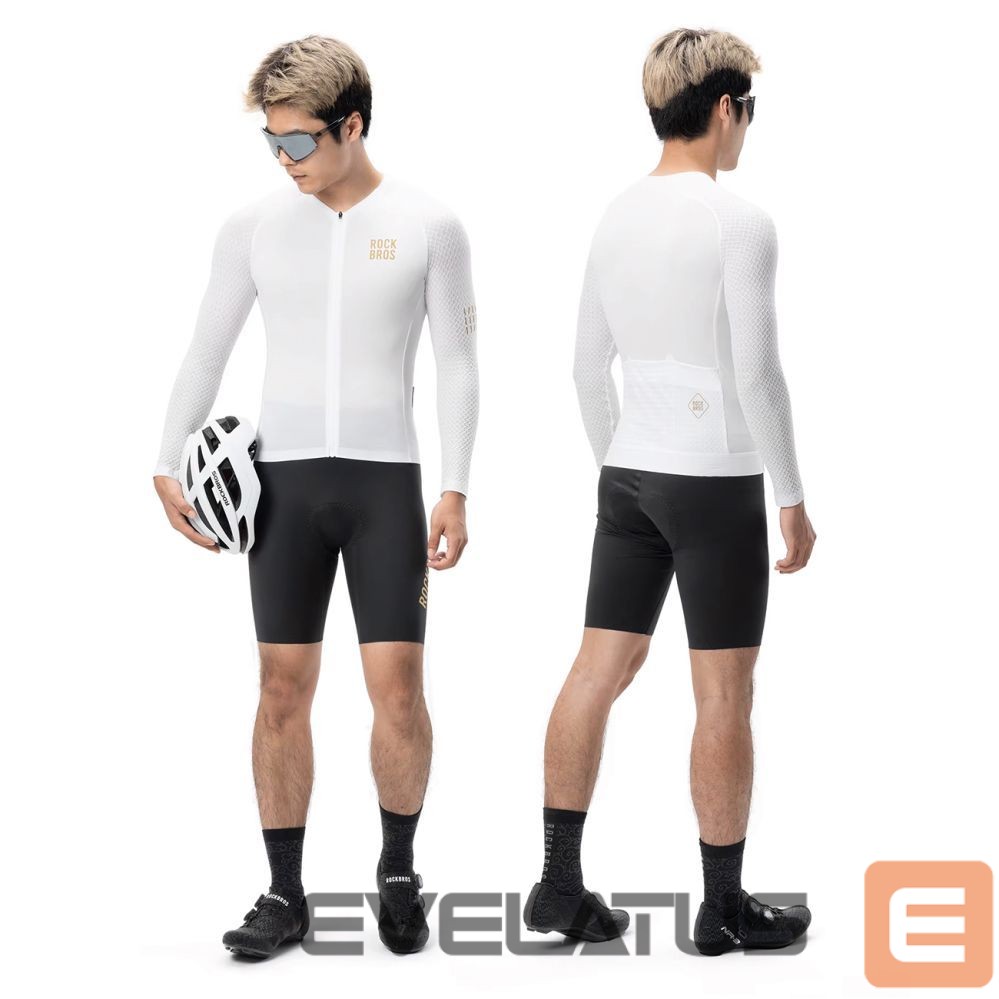 Bicycle accessory Rockbros Rockbros YDCX008 Diamond Long Sleeve Cycling Jersey Size XXL - White