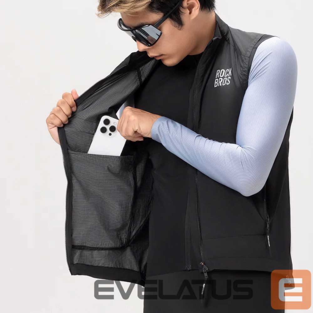 Bicycle accessory Rockbros Rockbros YDMJ003 Windproof Vest Spring/Autumn Size S - Black