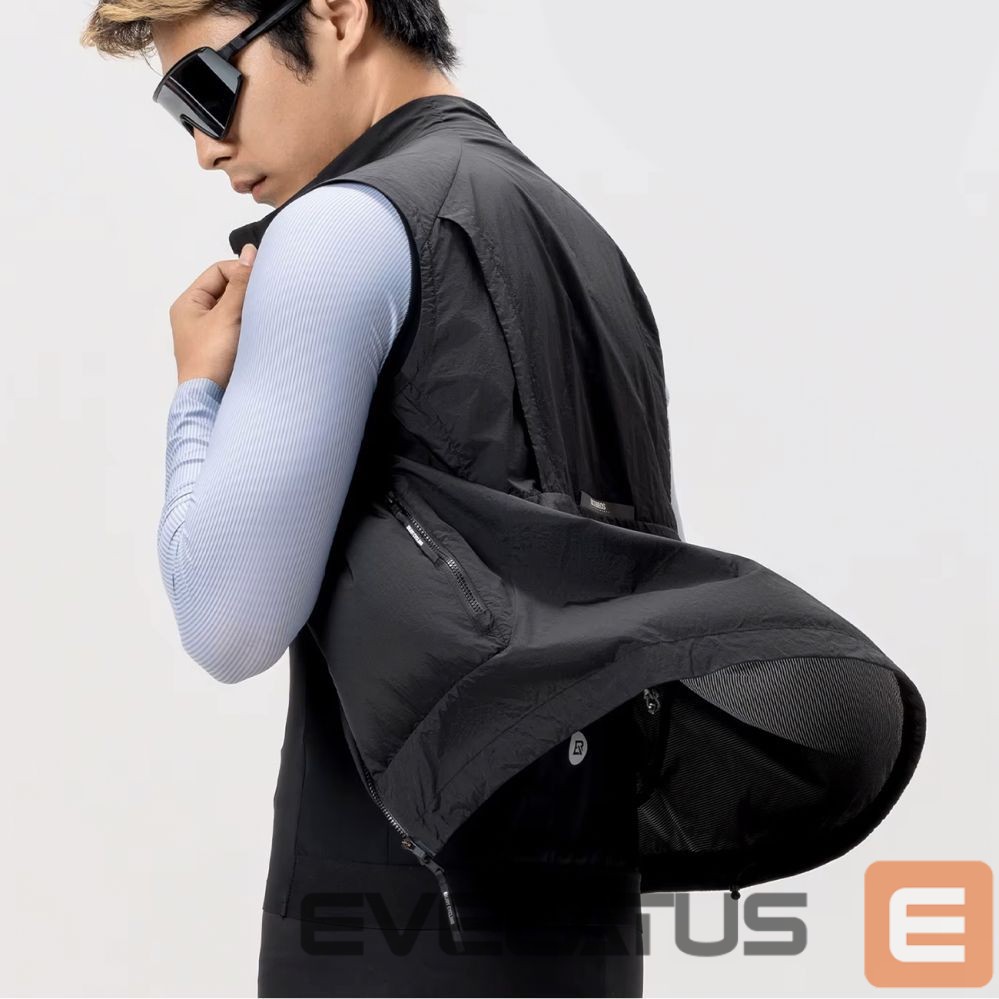 Bicycle accessory Rockbros Rockbros YDMJ003 Spring/Autumn Windproof Vest Size XL - Black