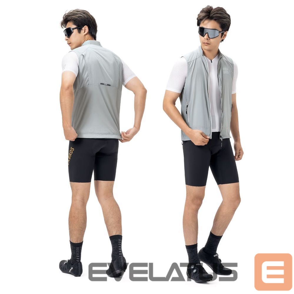 Bicycle accessory Rockbros Rockbros YDMJ003 Spring/Autumn Windproof Vest Size S - White/Gray