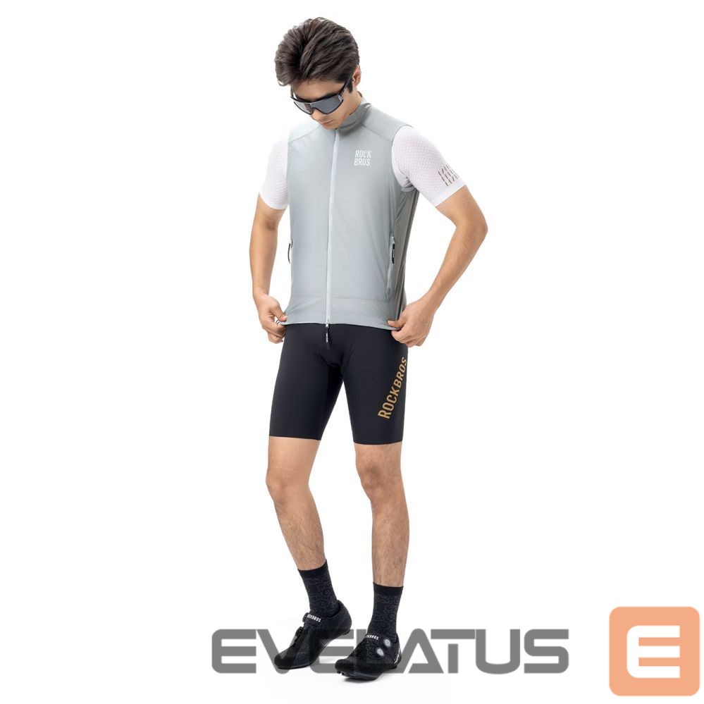 Bicycle accessory Rockbros Rockbros YDMJ003 Spring/Autumn Windproof Vest Size S - White/Gray