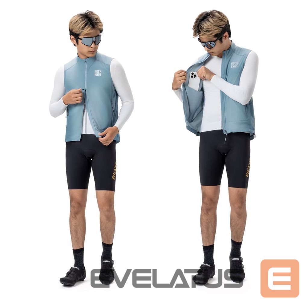 Bicycle accessory Rockbros Rockbros YDMJ003 Spring/Autumn Windproof Vest Size M - Blue