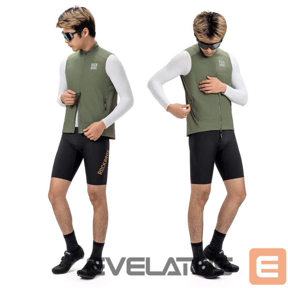 Bicycle accessory Rockbros Rockbros YDMJ003 Spring/Autumn Windproof Vest Size M - Green