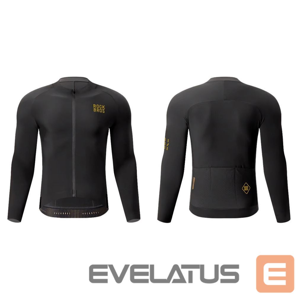 Bicycle accessory Rockbros Rockbros YDWT020 Diamond cycling jersey spring/autumn/winter size L - black