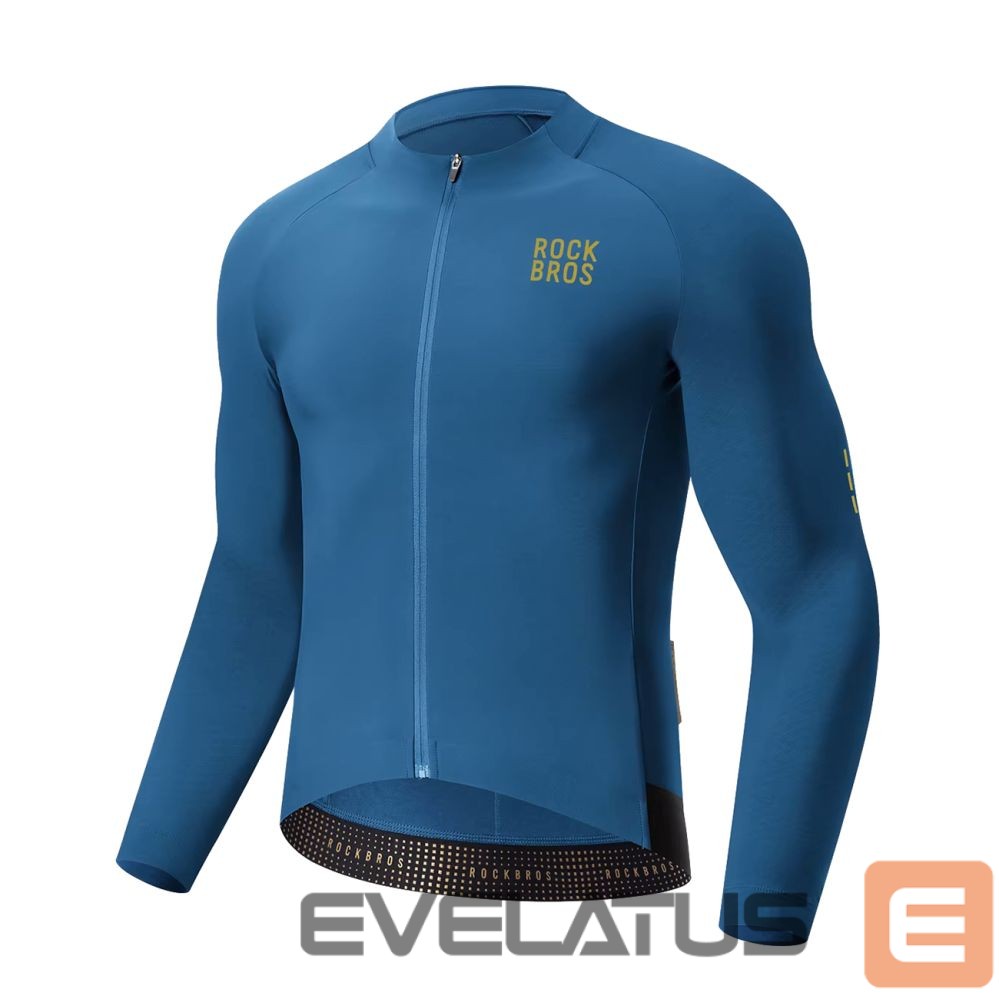 Bicycle accessory Rockbros Rockbros YDWT020 Diamond cycling jersey spring/autumn/winter size S - blue