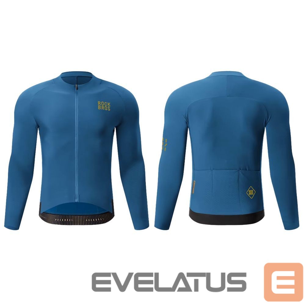Bicycle accessory Rockbros Rockbros YDWT020 Diamond cycling jersey spring/autumn/winter size S - blue