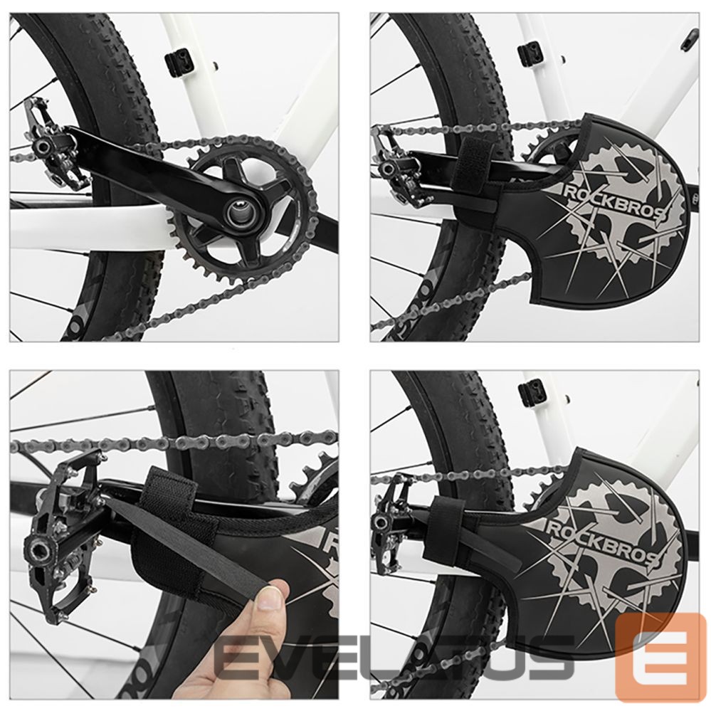 Bicycle accessory Rockbros Rockbros D76 Crankset Transport Cover - Black and Gray