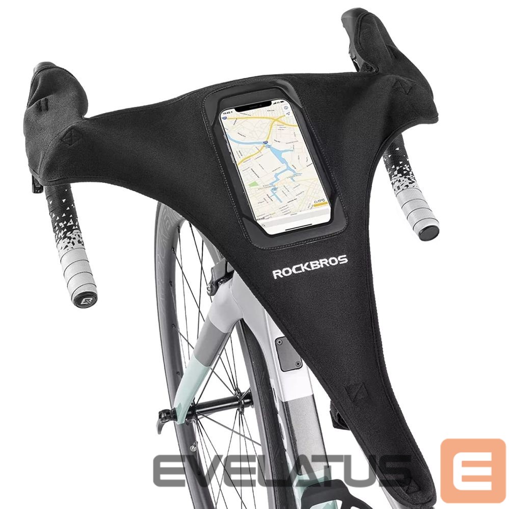 Bicycle accessory Rockbros Rockbros D78 Sweat Cover with Pocket and Phone Window - Black