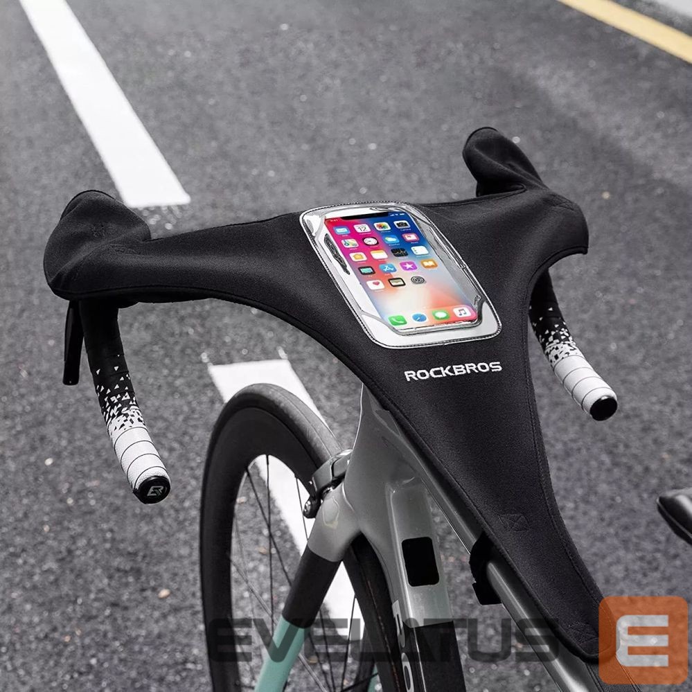 Bicycle accessory Rockbros Rockbros D78 Sweat Cover with Pocket and Phone Window - Black
