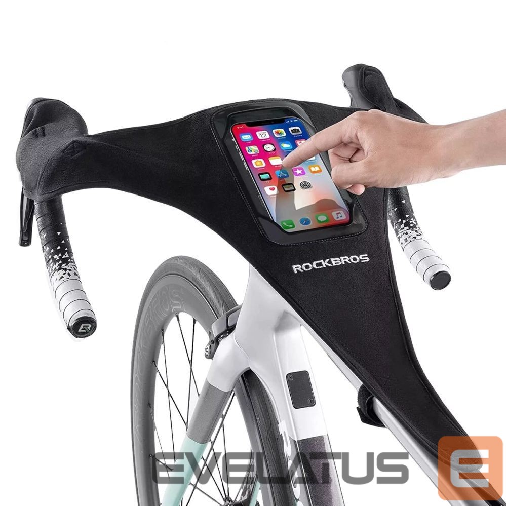 Bicycle accessory Rockbros Rockbros D78 Sweat Cover with Pocket and Phone Window - Black