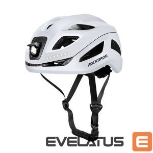 Bicycle accessory Rockbros  Rockbros ZK-077 Bicycle Helmet with Integrated Multi-Directional Lighting 57-61 cm - White 