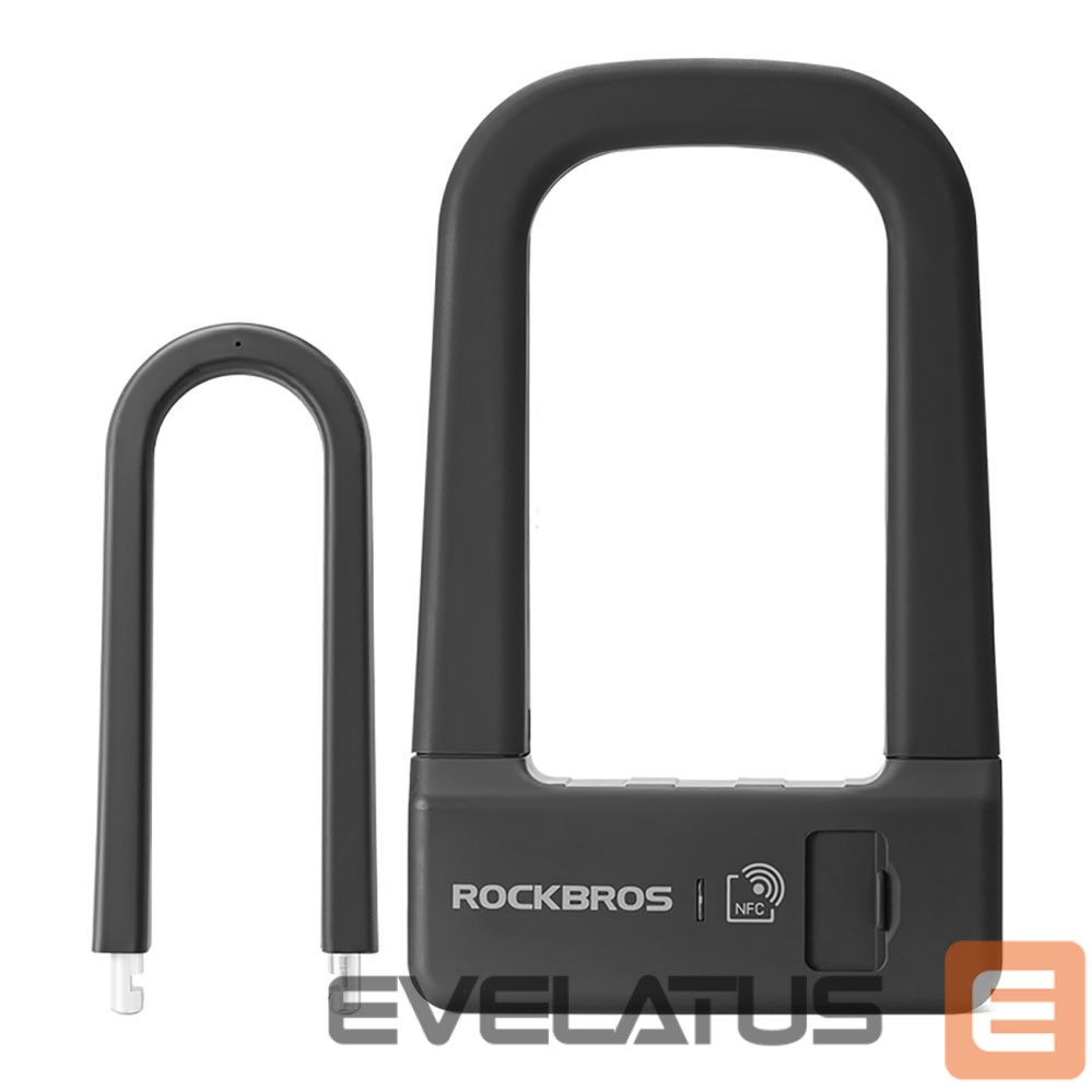 Bicycle accessory Rockbros Rockbros RBNS1 SMART Bike Lock with NFC Reader - Black