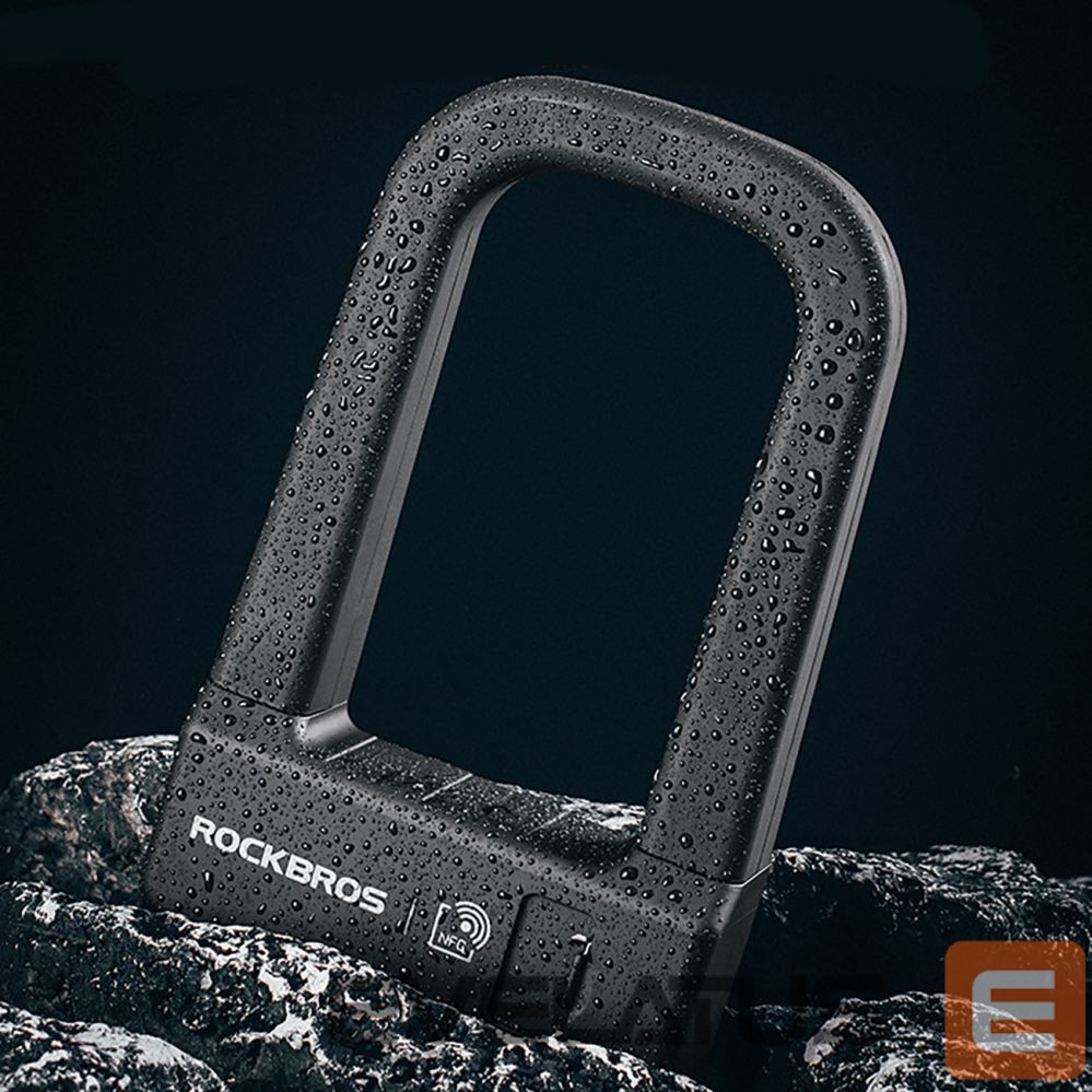 Bicycle accessory Rockbros Rockbros RBNS1 SMART Bike Lock with NFC Reader - Black